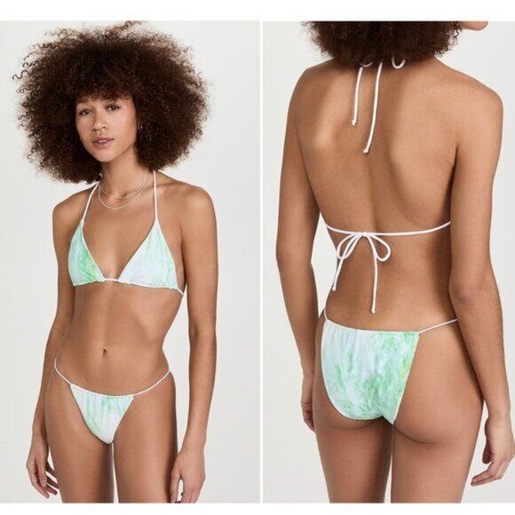 Good American Matte Tiny Tie Bikini Set - M - Picture 1 of 4